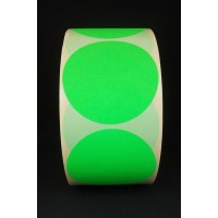 F3732 rol @ 1.500 etiketten permanent rond 62 fluor groen blanco F3732 rol @ 1.500 etiketten permanent rond 62 fluor groen blanco